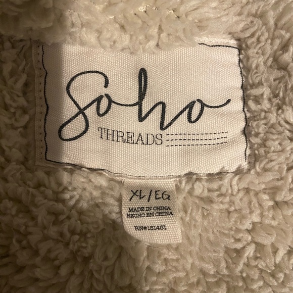 Soho Threads Sherpa Plaid Jacket - Picture 4 of 4
